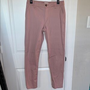 Market & Spruce Pink Slim-Fit Trousers Size8